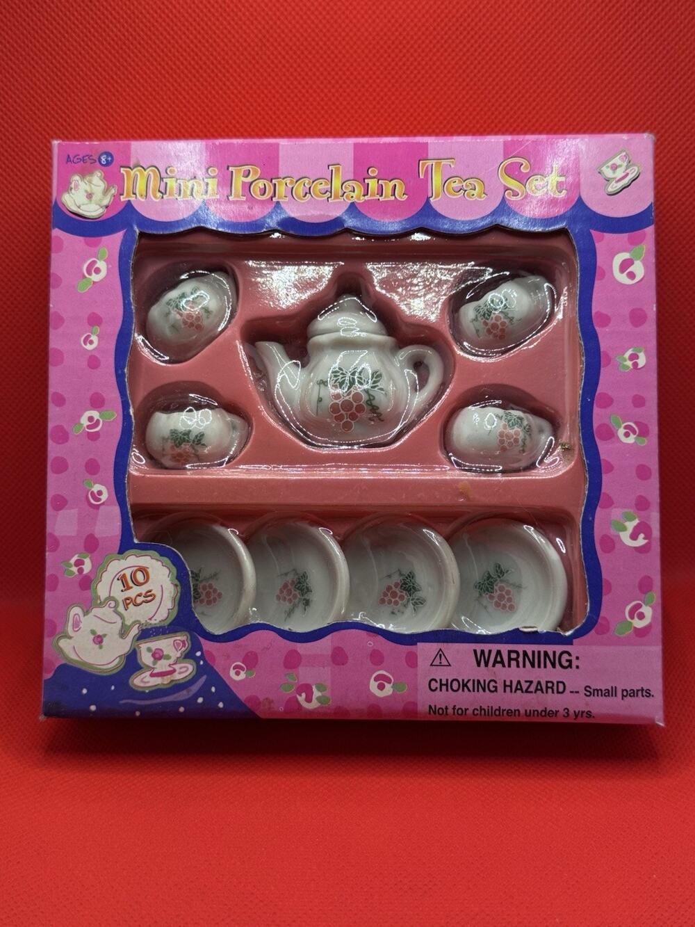 Vintage Mini Porcelain Tea Set NEW In Original Box